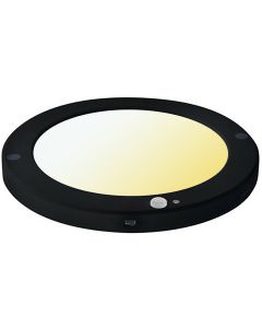 LED Plafondlamp met Bewegingssensor + Dag en Nacht Sensor - 18W - Helder/Koud Wit 6400K - 360° Zichthoek - Opbouw/Inbouw - Rond - Mat Wit