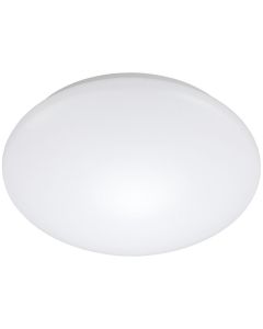 LED Plafondlamp met Bewegingssensor - Strum - 18W - Opbouw Rond - Natuurlijk Wit 4200K - 360° - Mat Wit - Aluminium