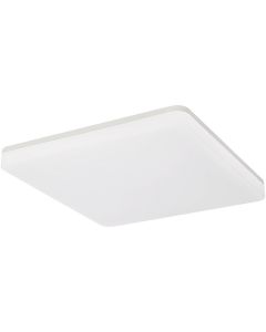 LED Plafondlamp - Plafondverlichting - Badkamerlamp - Andres - Opbouw Vierkant 20W - Waterdicht IP54 - Helder/Koud Wit 6400K - Mat Wit - Kunststof