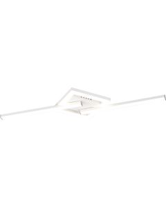 LED Plafondlamp - Plafondverlichting - Trion Peruino - 28W - Natuurlijk Wit 4000K - Dimbaar - Rond - Glans Chroom - Aluminium