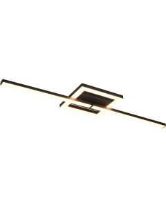 LED Plafondlamp - Plafondverlichting - Trion Peruino - 28W - Natuurlijk Wit 4000K - Dimbaar - Rond - Glans Chroom - Aluminium