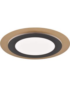 LED Plafondlamp - Plafondverlichting - Trion Lanago - 40W - Aanpasbare Kleur - Rond - Mat Wit - Textiel 