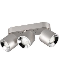 LED Plafondlamp - Plafondverlichting - Trion Hotia - E14 Fitting - 2-lichts - Rond - Mat Zwart - Aluminium