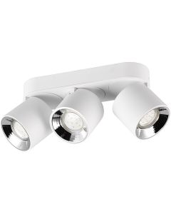 LED Plafondlamp - Plafondverlichting - Trion Hotia - E14 Fitting - 2-lichts - Rond - Mat Zwart - Aluminium