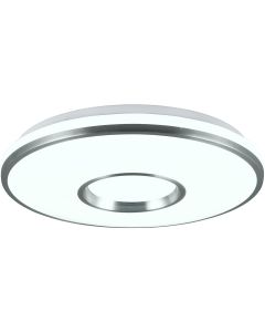 LED Plafondlamp - Plafondverlichting - Trion Taco - 22W - Aanpasbare Kleur - RGB - Afstandsbediening - Dimbaar - Sterlicht - Rond - Mat Zwart - Kunststof 