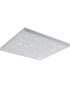 LED Plafondlamp - Plafondverlichting - Trion Tarza - 36W - Aanpasbare Kleur - Vierkant - Mat Wit - Aluminium