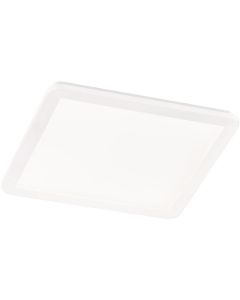 LED Plafondlamp - Trion Camy - Opbouw Vierkant 24W - Spatwaterdicht IP44 - Dimbaar - Warm Wit 3000K - Mat Wit