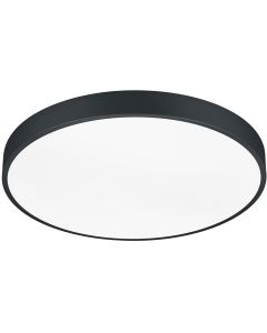 LED Plafondlamp - Trion Hakura - 46W - Natuurlijk Wit 4000K -  Dimbaar - Sterlicht - Rond - Mat Wit - Kunststof