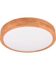 LED Plafondlamp - Trion Mizona - 18W - Aanpasbare Kleur - Dimbaar - Afstandsbediening - Rond - Transparent Helder - Kunststof 