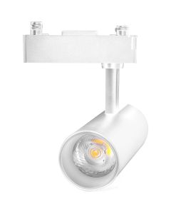 LED Railverlichting - Track Spot - Aigi - 1 Fase - 10W - Natuurlijk Wit 4000K - Rond - Wit