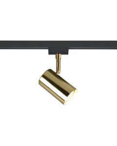 LED Railverlichting - Track Spot - Trion Dual Monla - 2 Fase - GU10 Fitting - Rond - Mat Goud - Aluminium