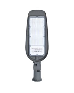 LED Straatlamp - Aigi Animo - 150W - Helder/Koud Wit 6500K - Waterdicht IP65 - Mat Grijs - Aluminium