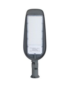 LED Straatlamp - Aigi Animo - 200W - Helder/Koud Wit 6500K - Waterdicht IP65 - Mat Grijs - Aluminium 