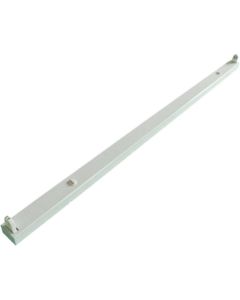 LED TL Armatuur T8 - Aigi Doblo - 120cm Enkel - Waterdicht IP20 - Mat Wit - Staal