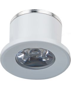 LED Veranda Spot Verlichting - 1W - Natuurlijk Wit 4000K - Inbouw - Dimbaar - Rond - Mat Wit - Aluminium - Ø31mm