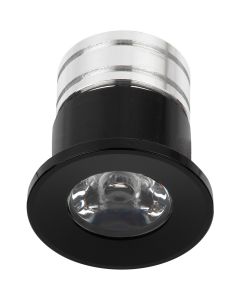 LED Veranda Spot Verlichting - 3W - Natuurlijk Wit 4000K - Inbouw - Dimbaar - Rond - Mat Zwart - Aluminium - Ø31mm