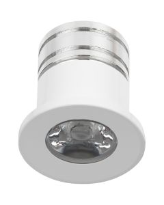 LED Veranda Spot Verlichting - 3W - Warm Wit 3000K - Inbouw - Dimbaar - Rond - Mat Wit - Aluminium - Ø31mm