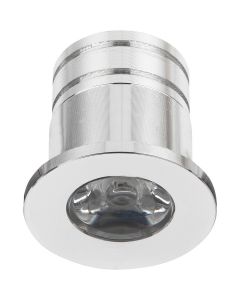 LED Veranda Spot Verlichting - 3W - Warm Wit 3000K - Inbouw - Dimbaar - Rond - Mat Zilver - Aluminium - Ø31mm