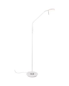 LED Vloerlamp - Trion Monzino - 12W - Aanpasbare Kleur - Dimbaar - Rond - Mat Zwart - Aluminium