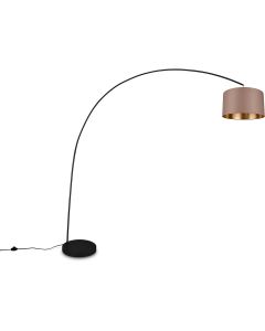 LED Vloerlamp - Trion Hotia - E27 Fitting - In Hoogte Verstelbaar - Rond - Mat Wit - Aluminium