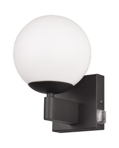 LED Wandlamp - Wandverlichting - Trion Giyon - E14 Fitting - Rond - Mat Nikkel - Aluminium