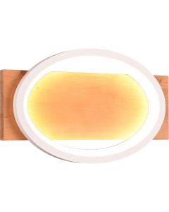 LED Wandlamp - Wandverlichting - Trion Varen - 9W - Warm Wit 3000K - Rond - Mat Zwart - Beton