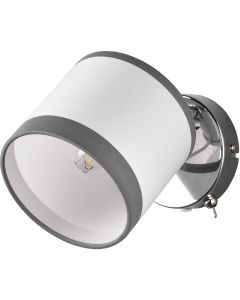 LED Wandlamp - Wandverlichting - Trion Giyon - E14 Fitting - Rond - Mat Nikkel - Aluminium