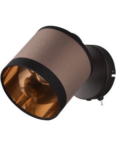 LED Wandlamp - Wandverlichting - Trion Giyon - E14 Fitting - Rond - Mat Nikkel - Aluminium