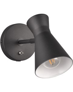 LED Wandlamp - Wandverlichting - Trion Khon - E27 Fitting - 1-lichts - Vierkant - Mat Nikkel - Aluminium