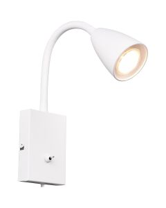 LED Wandspot - Wandverlichting - Trion Wolly - GU10 Fitting - 1-lichts - Rechthoek - Mat Wit - Aluminium