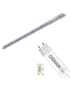 LED TL Armatuur met T8 Buis Incl. Starter - Aigi Dybolo - 60cm Enkel - 8W - Natuurlijk Wit 4200K - Beschermingsgraad IP20