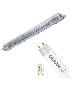 LED TL Armatuur met T8 Buis Incl. Starter - Aigi Dybolo - 60cm Enkel - 8W - Natuurlijk Wit 4200K - Beschermingsgraad IP20