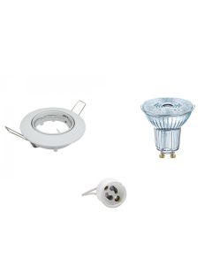 OSRAM - LED Spot Set - Parathom PAR16 940 36D - GU10 Fitting - Dimbaar - Inbouw Rond - Glans Wit - 3.7W - Natuurlijk Wit 4000K - Kantelbaar Ø90mm