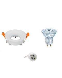 OSRAM - LED Spot Set - Parathom PAR16 930 36D - GU10 Fitting - Dimbaar - Inbouw Rond - Mat Wit - 3.7W - Warm Wit 3000K - Ø85mm