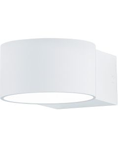 OSRAM - LED Wandlamp - Trion Lapaco - 4W - Warm Wit 3000K - Rond - Mat Wit - Aluminium