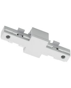 Spanningsrail Isolator - Trion Dual - Rechte Connector - 2 Fase - Mat Wit