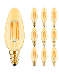 PHILIPS - LED Lamp 10 Pack - CorePro Candle 827 B35 FR - E14 Fitting - 4W - Warm Wit 2700K | Vervangt 25W