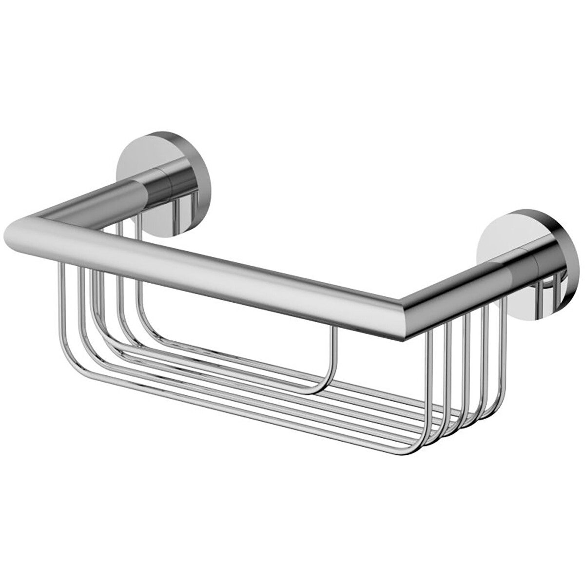 Étagère de douche - Panier de douche - Leoni Rimbo - 30cm - Acier inoxydable - Chrome