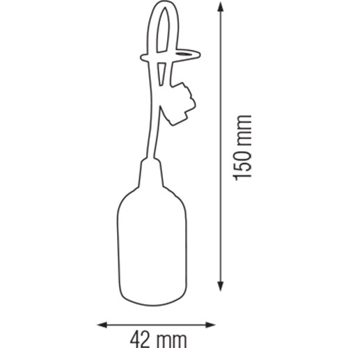 Douille/Support E27 - Douille de déménagement - Fil Blanc en Plastique 15cm