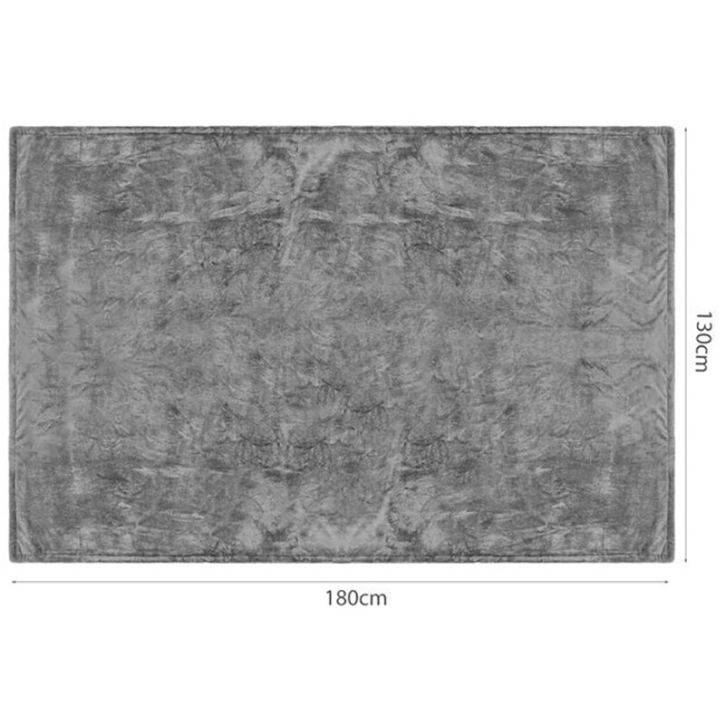 Couverture chauffante - Maxozo Dekin - Couverture Sous-Matelas Électrique - Couverture chauffante - 2 Personnes - Minuteur - Lavable en Machine - Gris - 180x130cm