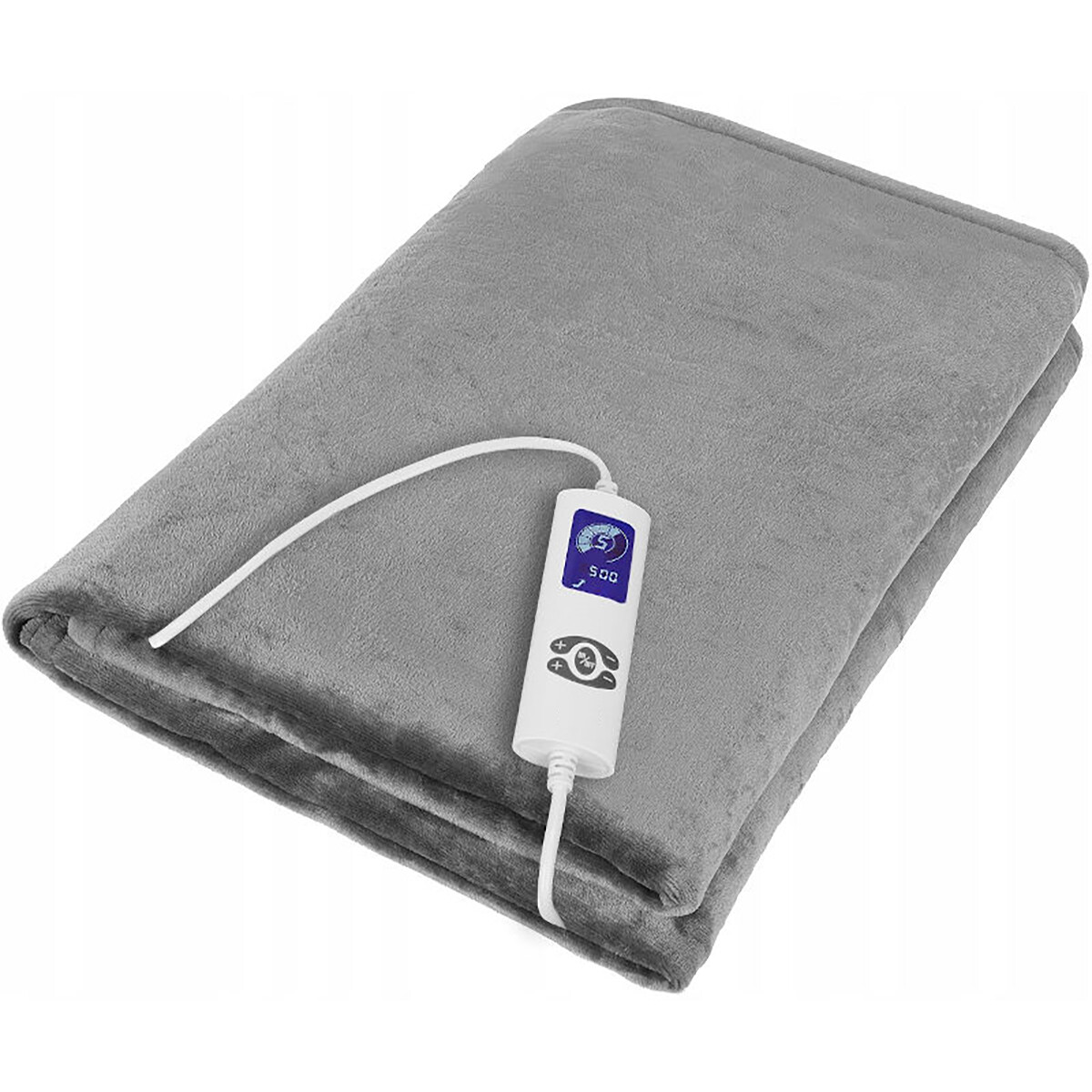 Couverture chauffante - Maxozo Dekin - Couverture Sous-Matelas Électrique - Couverture chauffante - 2 Personnes - Minuteur - Lavable en Machine - Gris - 180x130cm