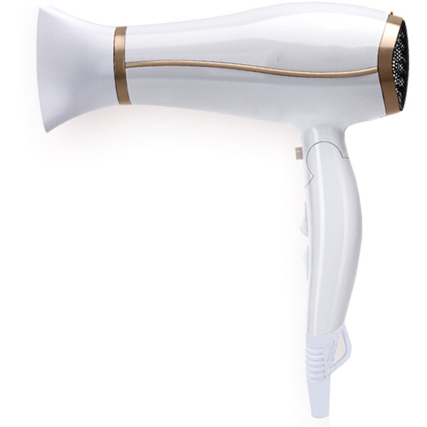 Sèche-cheveux - Aigi Lina - Sèche-cheveux avec Diffuseur - Poignée Pliable - 2200 Watt - Blanc