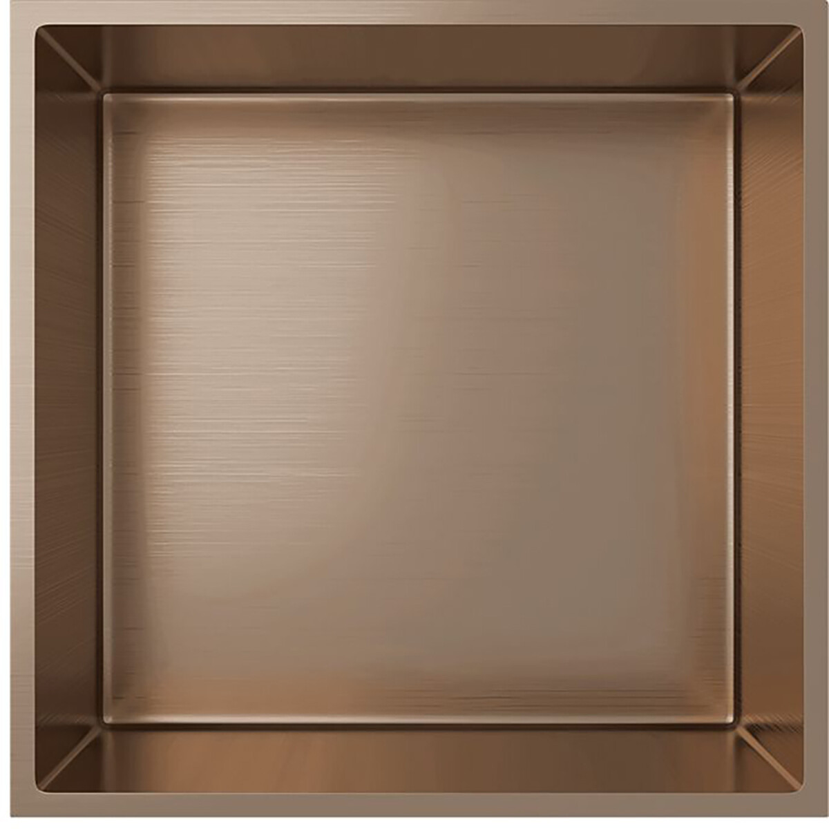 Niche encastrée - Leoni Nima - 30x30x10cm - Cuivre brossé