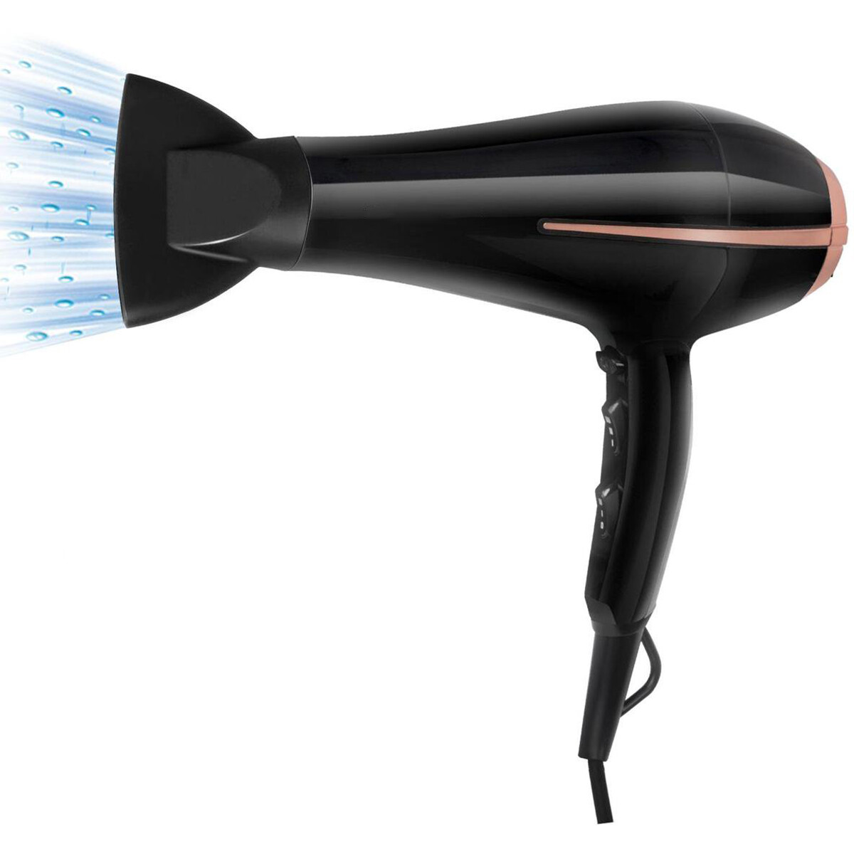 Sèche-cheveux ionique - Aigi Frigon - Sèche-cheveux avec Diffuseur - 2400 Watt - Noir