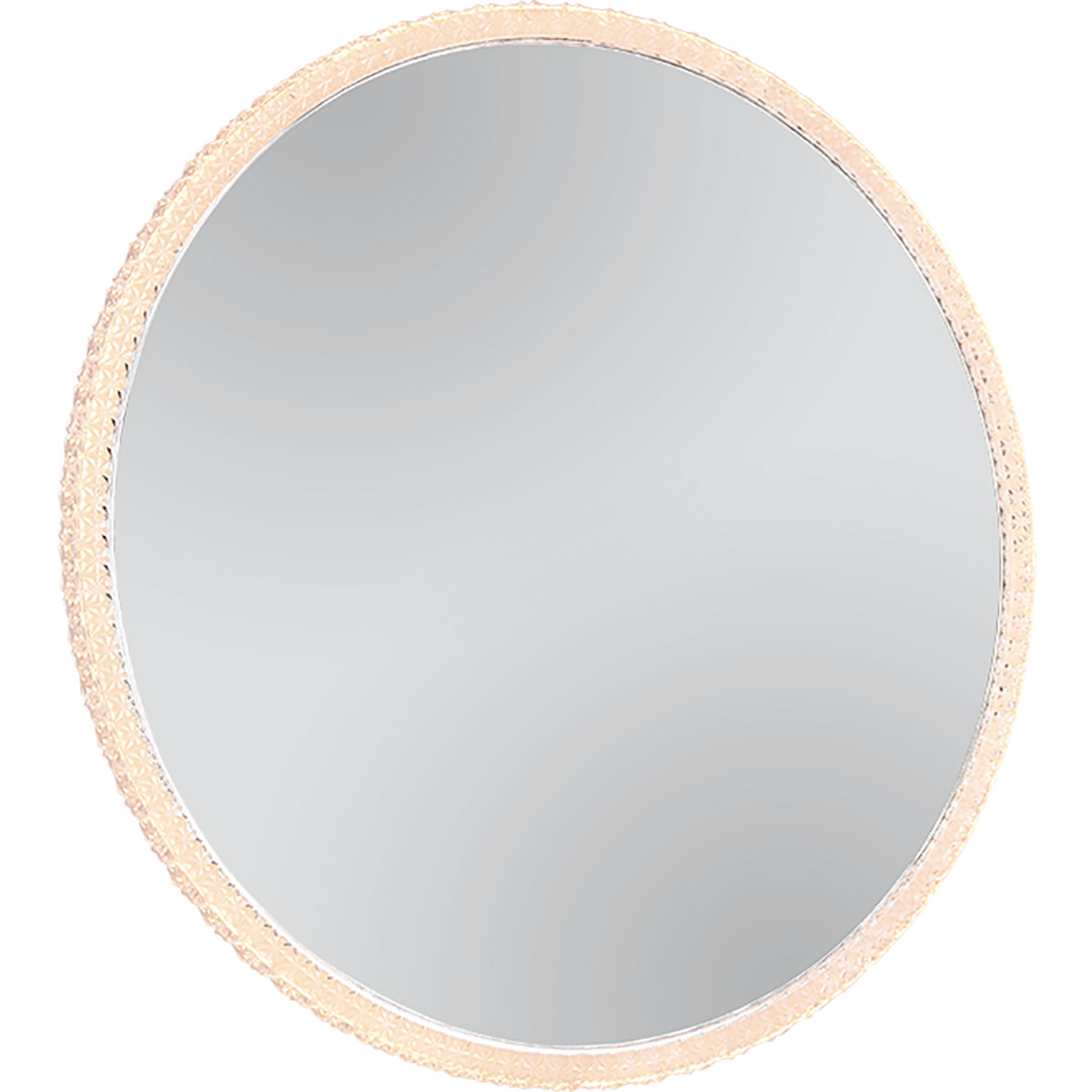 LED Miroir de Salle de Bain - Trion Aluna - Rond - IP44 - Interrupteur Tactile - 18W - Couleur Réglable - Verre Miroir