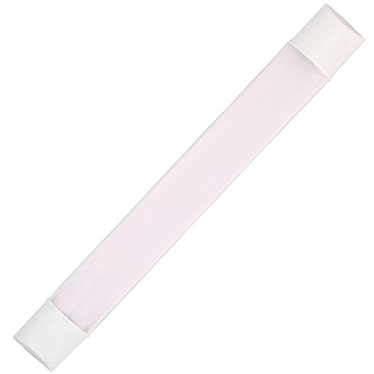 Luminaire LED - LED Réglette - Aigi Tynom - 20W - Blanc Froid 6000K - Mat Blanc - Plastique - 60cm