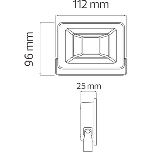 Projecteur LED 10 Watt - Pardus - Blanc Froid 6400K - Étanche IP65