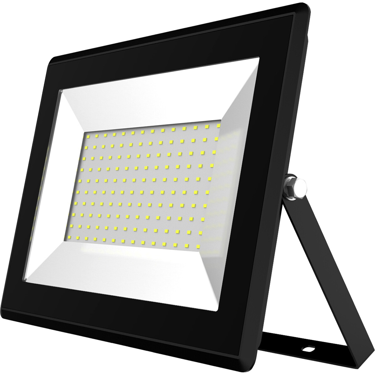 Projecteur LED 100 Watt - Aigi Iglo - Blanc Froid 6400K - Étanche IP65 - Mat Noir - Aluminium