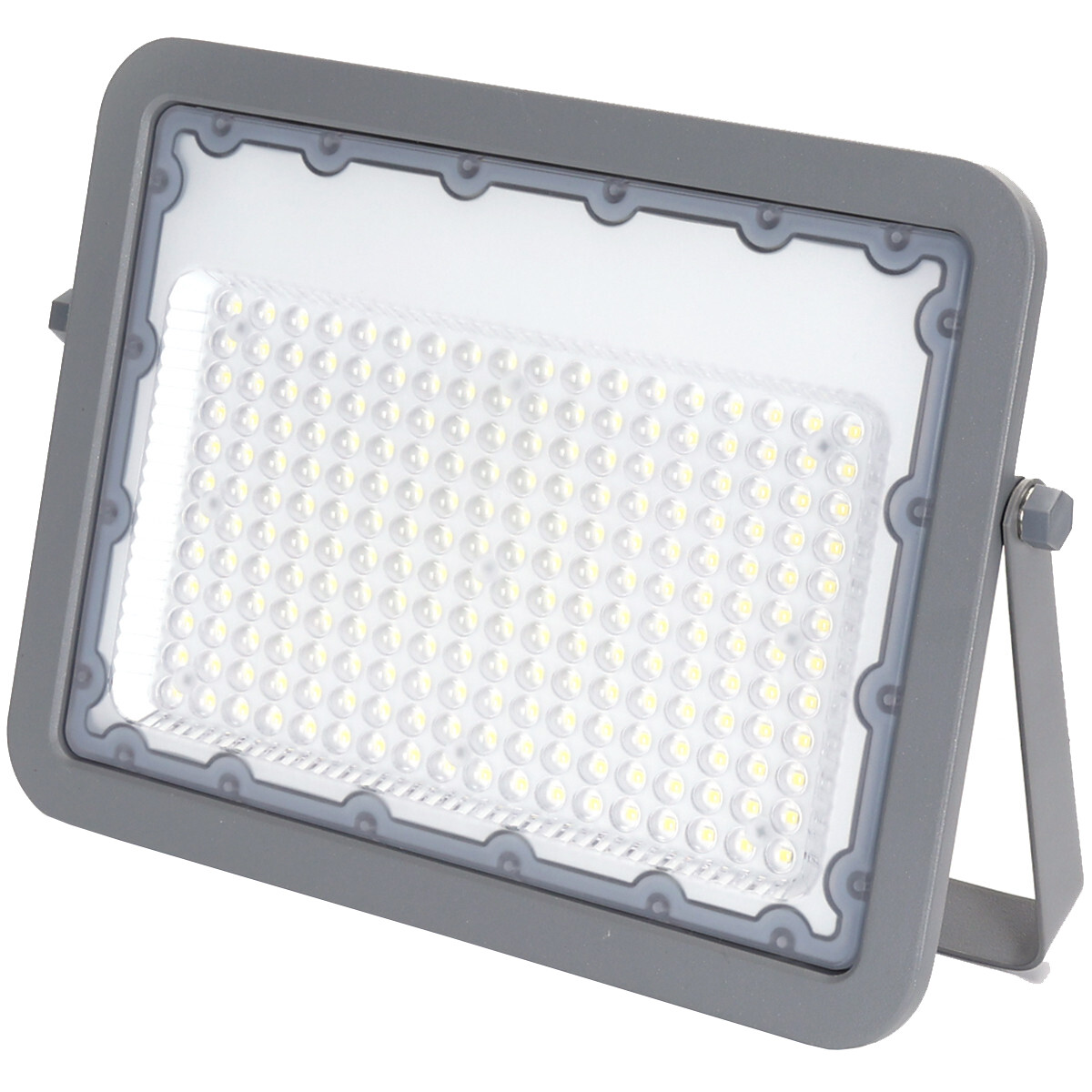 Projecteur LED - Aigi Zuino - 150 Watt - Blanc Froid 6500K - Étanche IP65 - Inclinable - Mat Gris - Aluminium