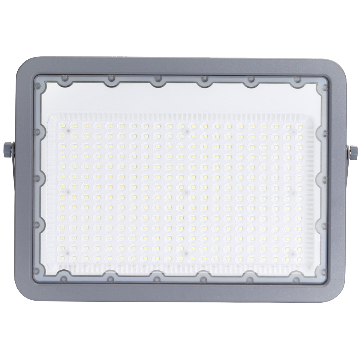 Projecteur LED - Aigi Zuino - 200 Watt - Blanc Froid 6500K - Étanche IP65 - Inclinable - Mat Gris - Aluminium